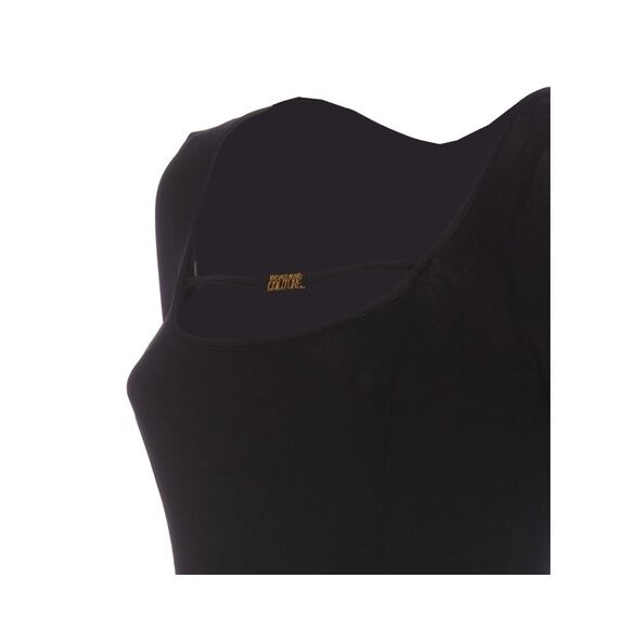 Versace Jeans Couture Women's Embroidered Logo Black Mini Dress - Picture 3 of 5